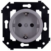 Розетка с З.К. (скрытый монтаж), Титан B3-101-26