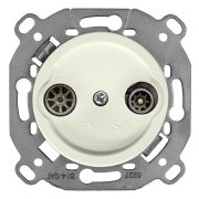 Розетка TV/R-SAT проходная (скрытый монтаж), Слоновая кость матовый B3-304-211M