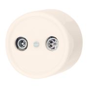 Розетка R/TV-SAT оконечная, керамика, цвет песочное золото B1-305-04