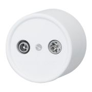 Розетка R/TV-SAT оконечная, пластик, цвет белый B1-305-21