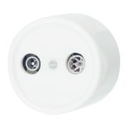 Розетка R/TV-SAT оконечная, керамика, цвет белый B1-305-01