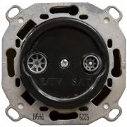 Розетка TV/R-SAT оконечная (скрытый монтаж), Черный B3-305-23