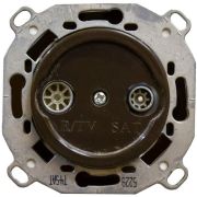 Розетка TV/R-SAT проходная (скрытый монтаж), Коричневый B3-304-22