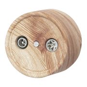 Розетка R/TV-SAT проходная, пластик, цвет Карельская Сосна B1-304-13