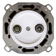 Розетка TV/R-SAT проходная (скрытый монтаж), Белый B3-304-21
