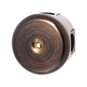 Распределительная коробка 78 мм, пластик, цвет Бронза (4 кабельных ввода в комплекте) B1-521-25-K