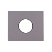 Рамка 1 постовая, скрытый монтаж, Шедель Бриз, пластик, цвет Титан матовый BF6-610-26M