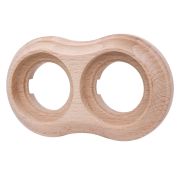 Рамка 2 постовая Пиластро, накладной монтаж, дерево, цвет Натурель BF9-620-10