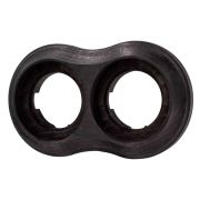 Рамка 2 постовая Пиластро, накладной монтаж, дерево, цвет Угольно-черный BF9-620-119