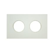 Рамка 2 постовая, скрытый монтаж, Шедель Бриз, пластик, цвет Слоновая кость матовый BF6-620-211M