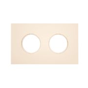 Рамка 2 постовая, скрытый монтаж, Шедель Бриз, пластик, цвет Песочное золото матовый BF6-620-24M