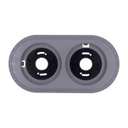 Рамка 2-х постовая, пластик, цвет Титан BF1-620-26