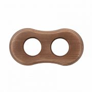 Рамка 2-х постовая для скрытого монтажа (дерево, Винтаж) BF8-620-18