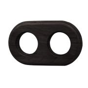 Рамка 2-местная R, дерево, цвет Угольно-черный RF1-620-119