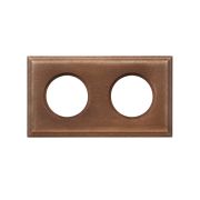 Рамка 2-х постовая для скрытого монтажа (дерево, Винтаж) BF4-620-18