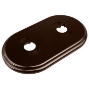 Рамка 2-местная R, пластик, коричневый RF1-620-22