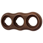 Рамка 3 постовая Пиластро, накладной монтаж, дерево, цвет Винтаж BF9-630-18