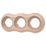 Рамка 3 постовая Пиластро, накладной монтаж, дерево, цвет Натурель BF9-630-10