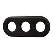 Рамка 3-местная R, дерево, цвет Угольно-черный RF1-630-119