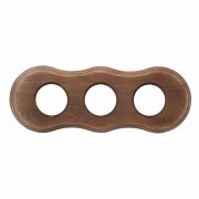 Рамка 3-х постовая для скрытого монтажа (дерево, Винтаж) BF8-630-18