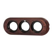 Рамка 3-х постовая, пластик, цвет Медный Век BF1-630-16/PL