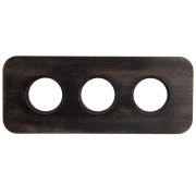 Рамка 3-х постовая (Угольно-черный) С.М. Верди BF5-630-119