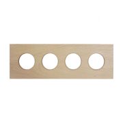 Рамка 4-х постовая, скрытый монтаж, Шедель Форест, дерево, цвет светлый бук BF7-640-110