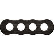 Рамка 4-х постовая (Угольно-черный) С.М. BF8 BF8-640-119