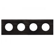 Рамка 4-х постовая (Угольно-черный) С.М. BF4 BF4-640-119