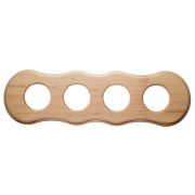 Рамка 4-х постовая для скрытого монтажа (дерево, Натурэль) BF8-640-10