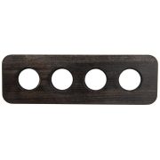 Рамка 4-х постовая (Угольно-черный) С.М. Верди BF5-640-119