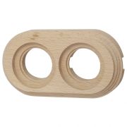 Рамка 2 постовая для открытой проводки (Натурэль на бревно 200 мм) BFC20-620-10