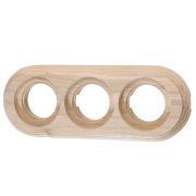 Рамка 3 постовая для открытой проводки (Натурэль на бревно 280 мм) BFC28-630-10