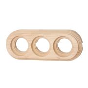 Рамка 3 постовая для открытой проводки (Натурэль на бревно 240 мм) BFC24-630-10