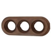 Рамка 3 постовая для открытой проводки (Старое дерево на бревно 280 мм) BFC28-630-17