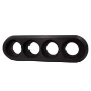 Рамка 4 постовая (Угольно-черный на бревно 240 мм) BFC24-640-119