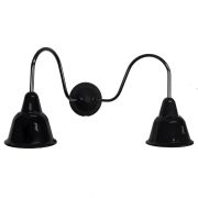 Настенный светильник Кампана 2 плафона, черный, черный никель 35/119 BS1-22-0303/35/119