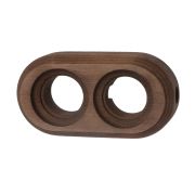 Рамка 2-местная для монтажа с декоративной трубой, бук, цвет старое дерево (1 выход) BF1-620-17/T