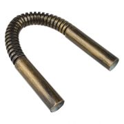 Угол соединительный плавный гофрированный для труб, пвх, цвет бронза BTU1-16-25-1