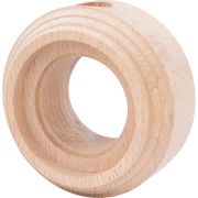 Рамка 1-местная для монтажа с декоративной трубой, бук, цвет натурэль (2 выхода для труб) BF1-610-10/T-2