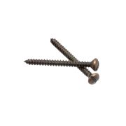 Саморез для установки с выключателями и изоляторами, металл, цвет бронза (2 шт/уп) B-913-32-2