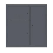 Щит этажный до 8 кв. без окон RAL7016 (1000х950х150) EKF PROxima