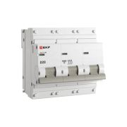 Автоматический выключатель 3P 20А (D) 10kA ВА 47-100 EKF PROxima