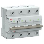 Выключатель автоматический AV-125 4P 80A (D) 10kA EKF AVERES