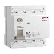 Выключатель дифференциального тока ВД-100N (S) 4P 63А 100мА тип AC эл-мех 6кА PROXIMA EKF