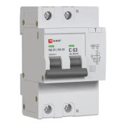 Дифференциальный автомат АД-2 S 63А/300мА (хар. C, AC, электронный) 6кА EKF PROxima