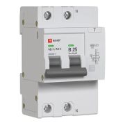 Дифференциальный автомат АД-2 25А/30мА (х-ка В, АС, электронный) 6кА EKF PROxima