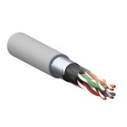 Кабель витая пара TERACOM CS Cat.5E F/UTP 4 пары solid 24AWG оболочка нг(А)-LSLTx цвет серый (упак. 305м)