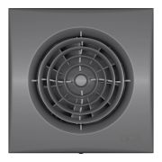 Вентилятор накладной AURA D100 обратный клапан Dark gray metal DICITI