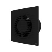 Вентилятор накладной SLIM D125 обратный клапан Matt black DICITI